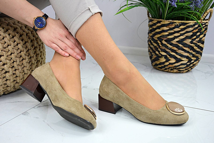 Бежеві туфлі Sergio Leone PB123