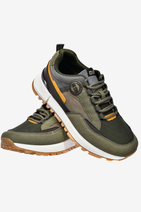 Sneakersy khaki męskie lekkie sznurowane Big Star