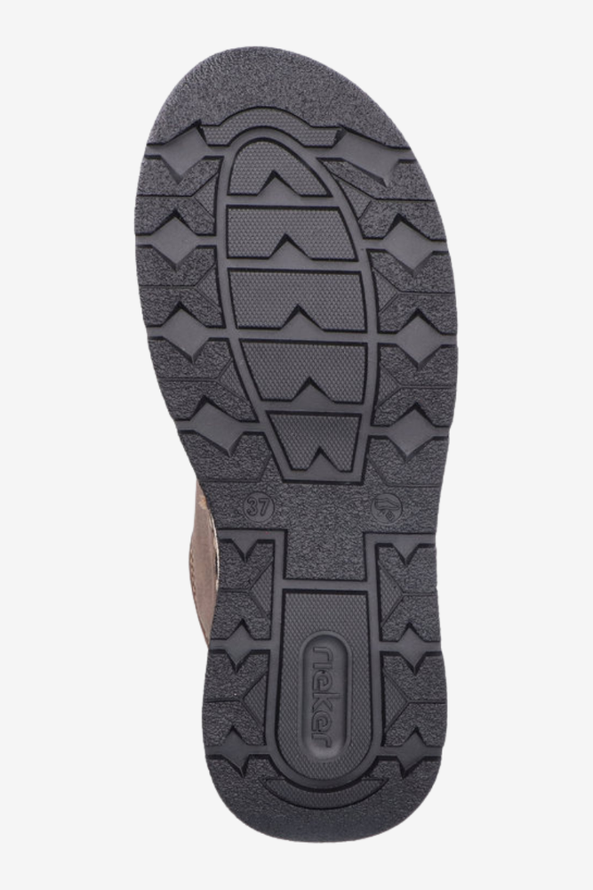 Ботильйони RIEKER Z9583-00, чорні, з оборками