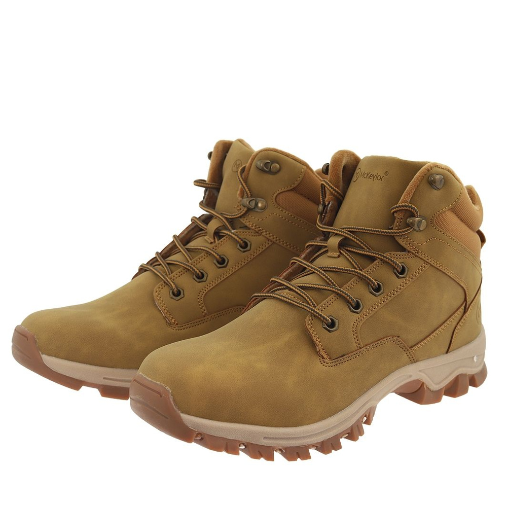 Чоловічі жовті черевики на шнурівці Mckeylor