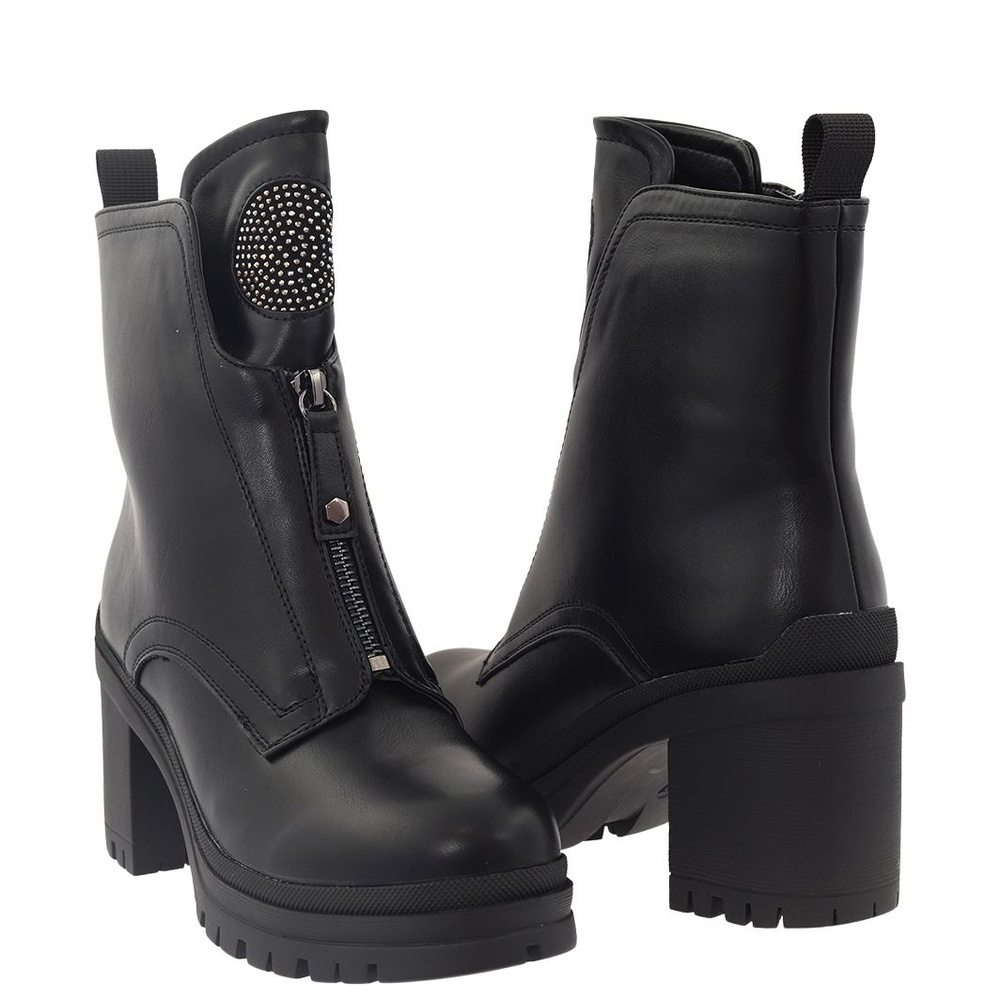 Vnceza чорні ботильйони на високих підборах