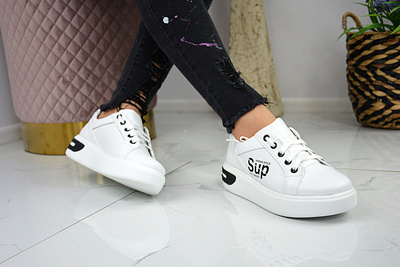 Sneakersy El Passo 1658 białe