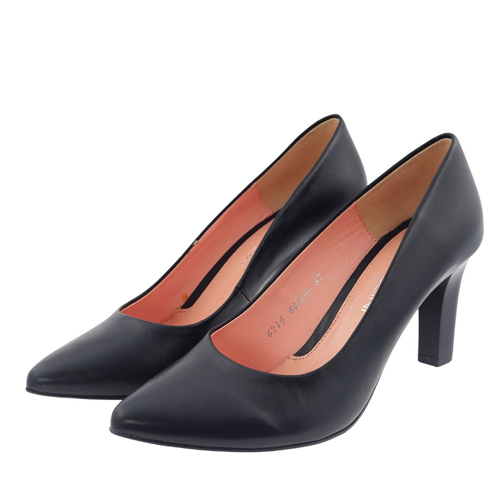 Чорні шкіряні туфлі Baldaccini на шпильці