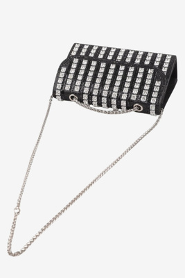 Жіноча чорна сумочка з подвійною ручкою і ремінцем Big Star