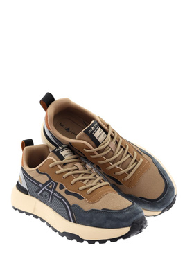 Brązowe buty sportowe męskie przewiewne 