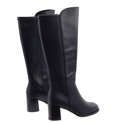 Чорні шкіряні черевики на блискавці