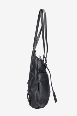 Коричнева сумка через плече з підвіскою Rieker 