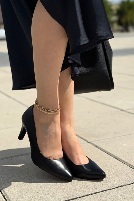 Сріблясті жіночі туфлі Kordel на високих підборах