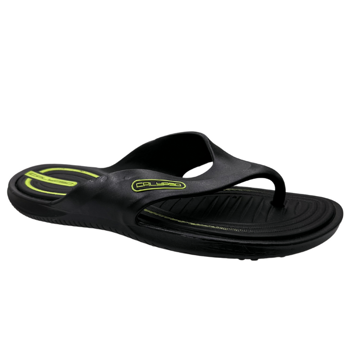 Japonki męskie czarno zielone