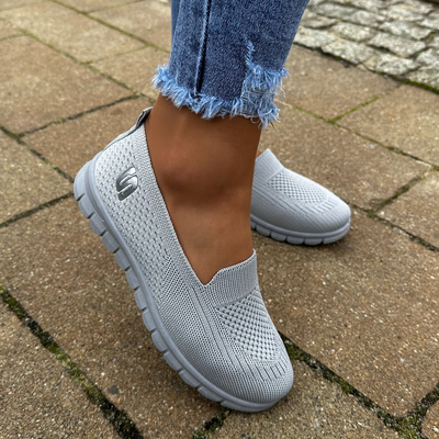 Tenisówki damskie szare wsuwane Potocki