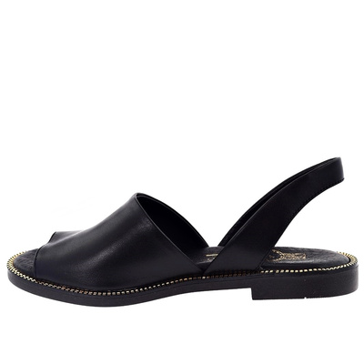 Sandały z zabudowaną cholewką czarne Lemar