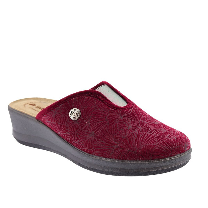 Жіночі тапочки з гумовою вставкою сливового кольору