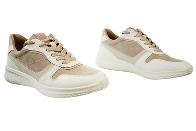 Sneakersy Tamaris 1-23746-28 459 beżowo - białe