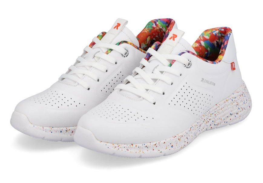 Sneakersy Rieker W0402-80 białe