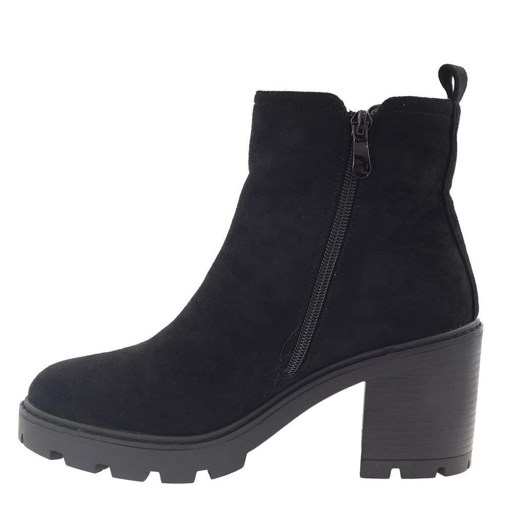 Чорні зимові замшеві чоботи з колодкою Vinceza