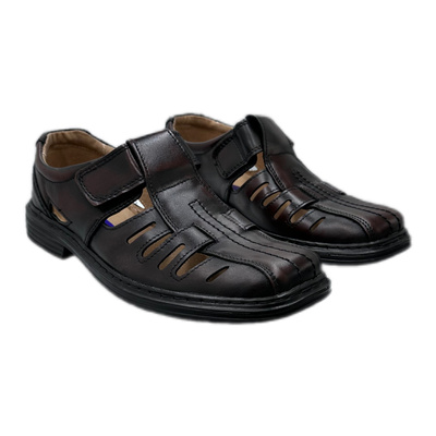 Шкіряні туфлі на липучці кабіру кольору Mariusz