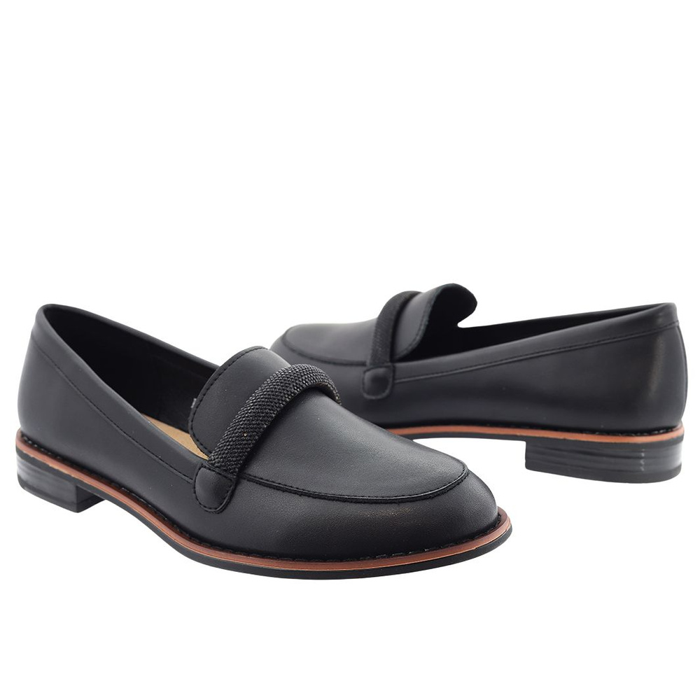 Czarne matowe mokasyny Sergio Leone