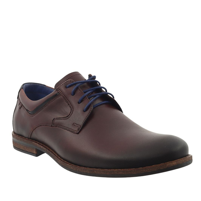 Чоловічі шкіряні туфлі, темно-коричневі, Нікополь
