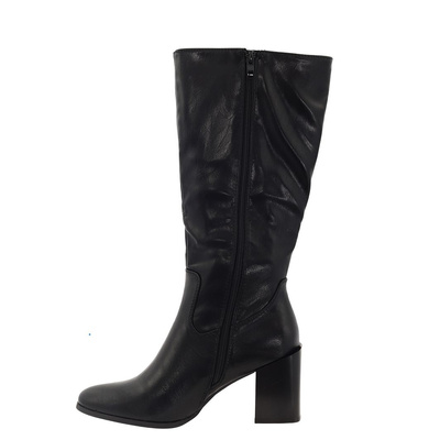 Kozaki czarne na obcasie M. Daszyński