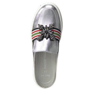 Klapki Marco Tozzi srebrne 2-27304-22 948