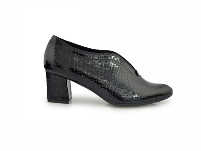 Czółenka KOSTEX 1431 R6038 szare na obcasie