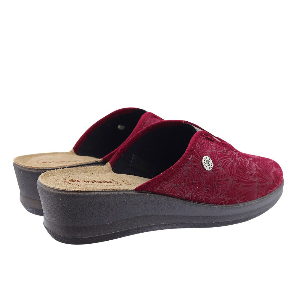 Жіночі тапочки з гумовою вставкою сливового кольору