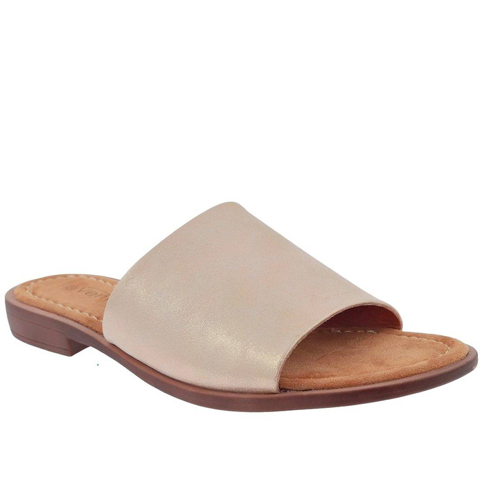 Закриті золоті шльопанці Evento