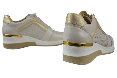 Sneakersy Sala 9823 beżowe