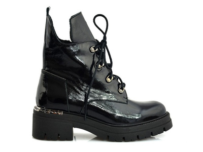 Чоботи LEMAR 60349, чорні лаковані