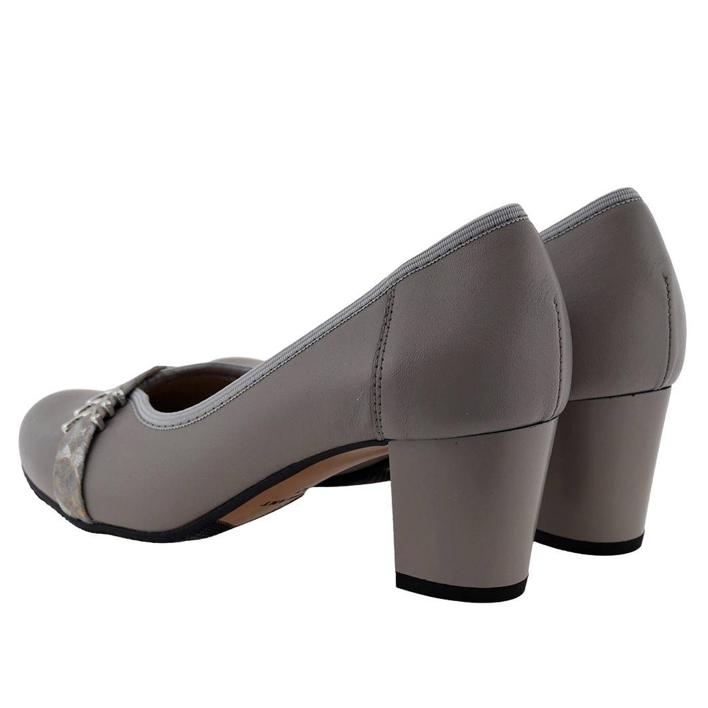 Жіночі човники Galant попелястого кольору на високих підборах 