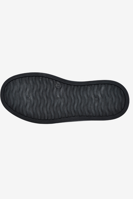 Czarne sneakersy na grubej platformie z ekoskóry z motywem panterki Big Star