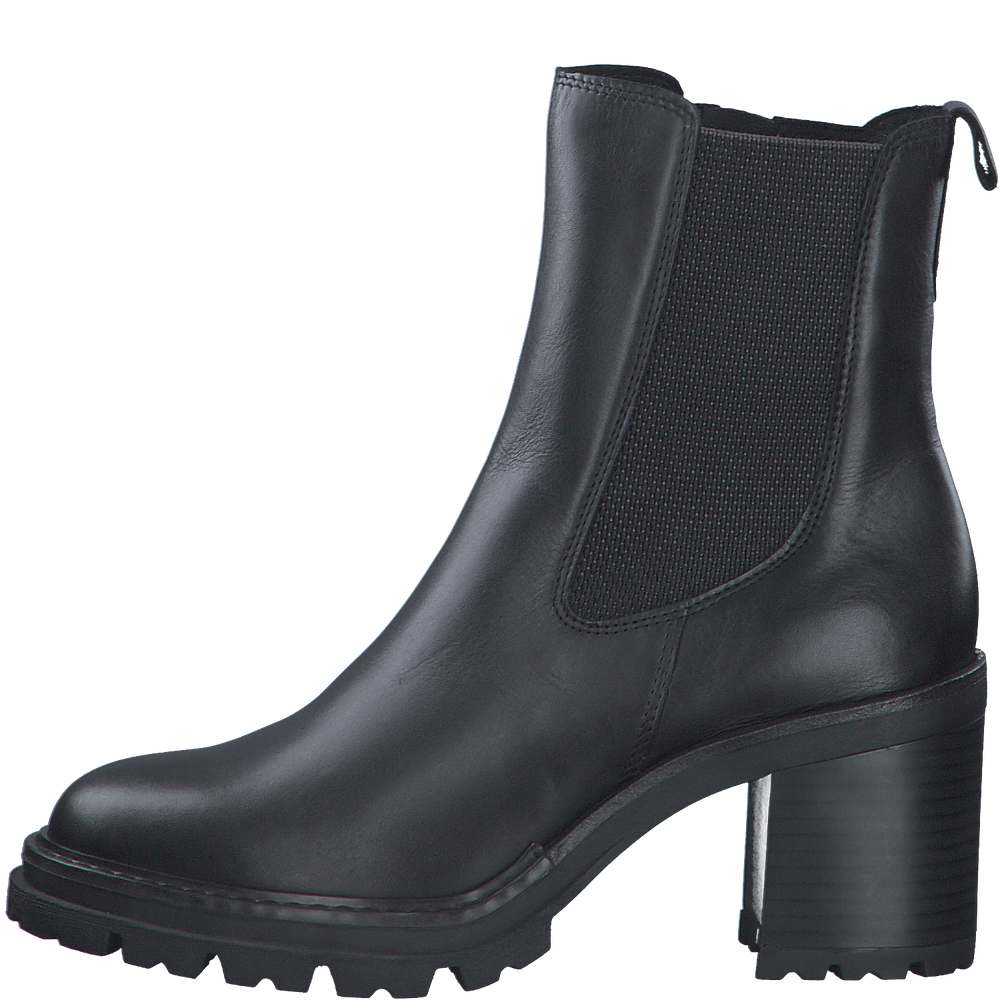 Черевики челсі на високому каблуці, чорні, 2-25451-41 Marco Tozzi