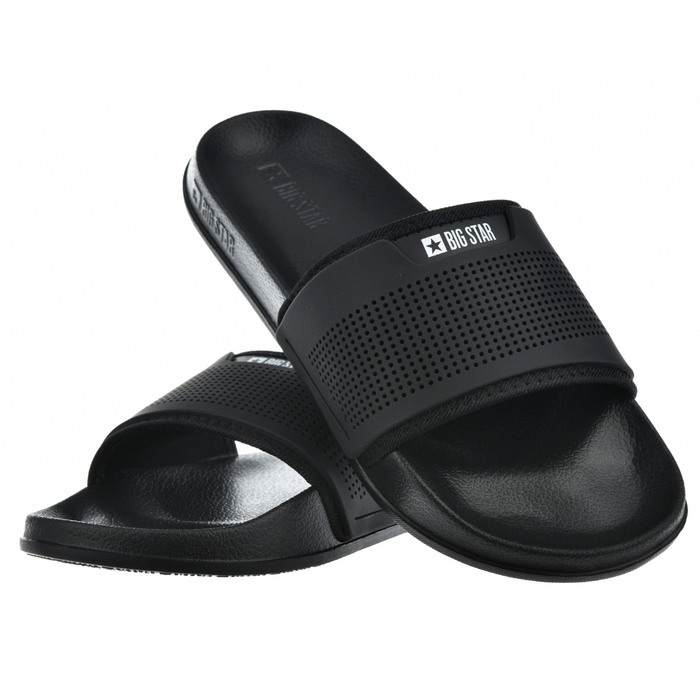 Чорні гумові чоловічі шльопанці Big Star