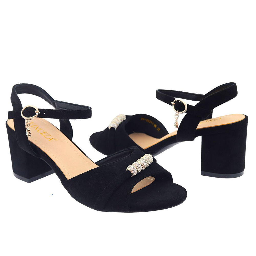 Чорні босоніжки Vinceza