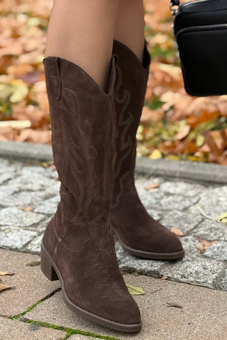 Бежеві шкіряні черевики Ryłko 7XXK5_T_M_1RW