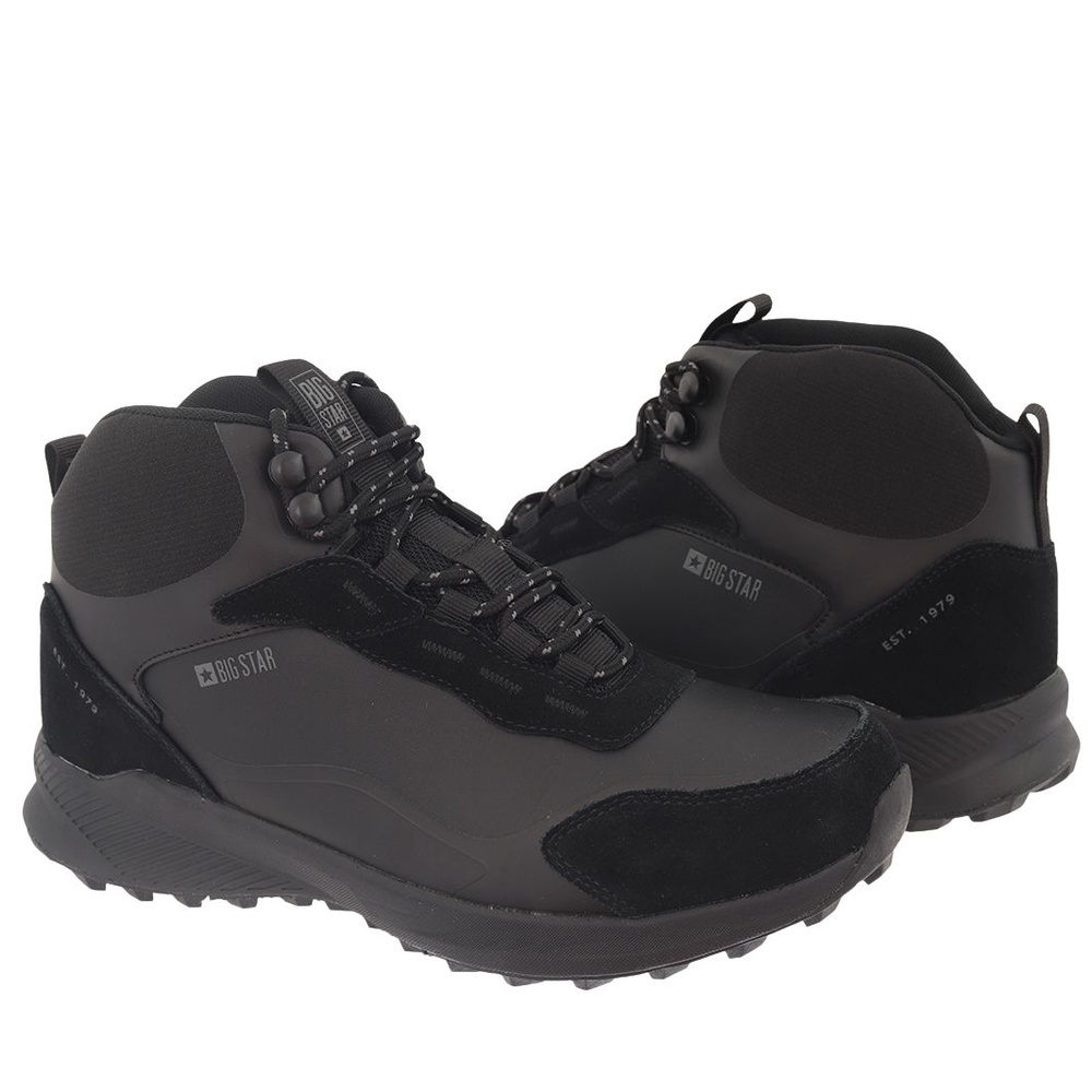 Buty trekingowe męskie czarne Big Star