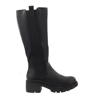 Kozaki czarne z elastyczną gumką M. Daszyński