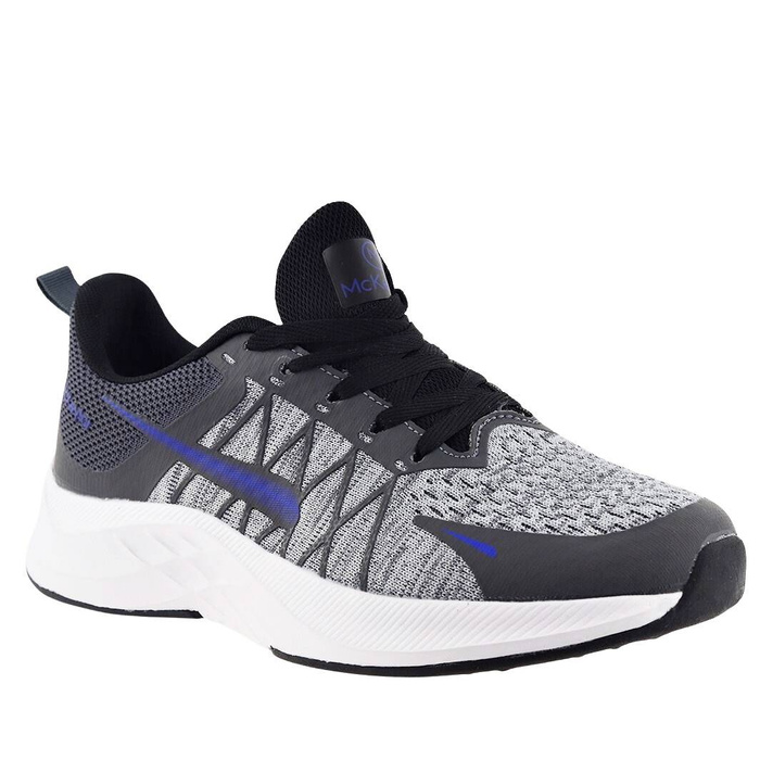 Szare sneakersy męskie sportowe sznurowane McKeylor