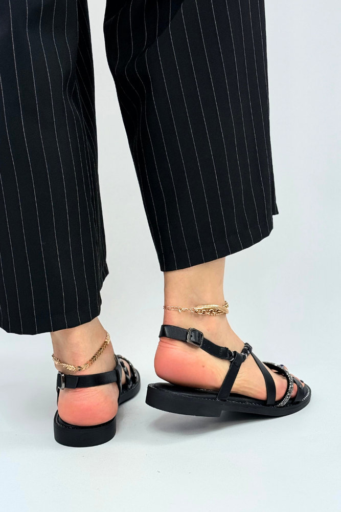 Бежеві шкіряні ажурні босоніжки на липучці 