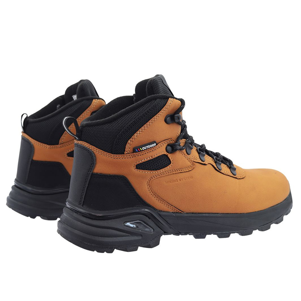 Buty trekkingowe męskie sznurowane camel