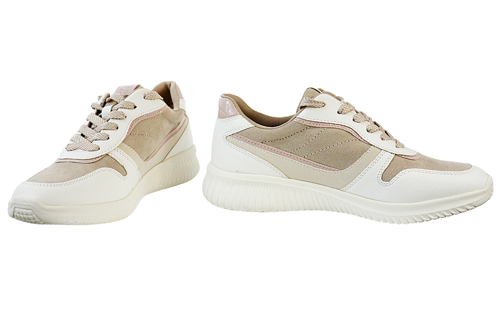 Sneakersy Tamaris 1-23746-28 459 beżowo - białe