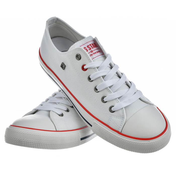Białe trampki męskie sznurowane Big Star