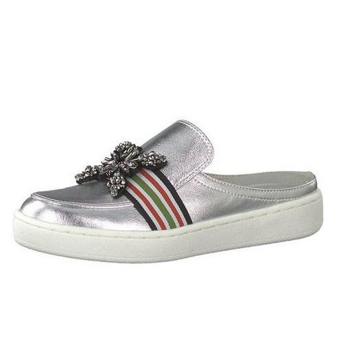 Klapki Marco Tozzi srebrne 2-27304-22 948