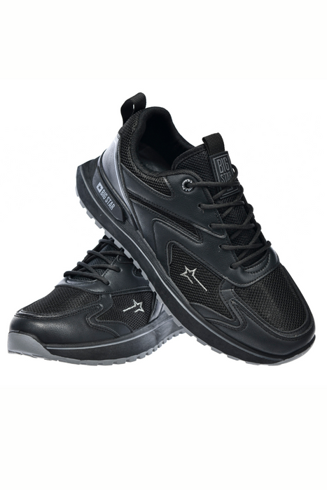 Sneakersy męskie lekkie czarne sznurowane Big Star