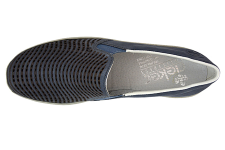 Półbuty Rieker 53792-14 jeans granatowe