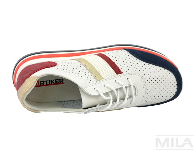 Sneakersy ARTIKER 48C1389 biało-czerwony