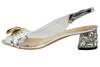  Sandały D&A MR-X1012 srebrne przezroczyste