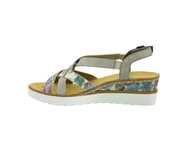 Sandały RIEKER V3809-90 multicolor