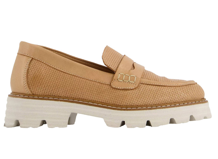 Жіночі коричневі шкіряні мокасини Venezia