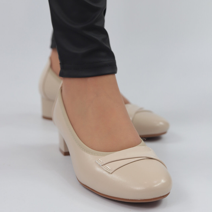 Бежеві човники з блоком Potocki 